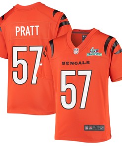 Germaine Pratt 57 Cincinnati Bengals Super Bowl LVII Champions Youth Alternate Game Jersey - Black