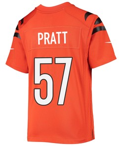 Germaine Pratt 57 Cincinnati Bengals Super Bowl LVII Champions Youth Alternate Game Jersey - Black