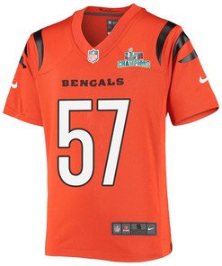 Germaine Pratt 57 Cincinnati Bengals Super Bowl LVII Champions Youth Alternate Game Jersey - Black