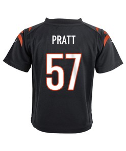 Germaine Pratt 57 Cincinnati Bengals Super Bowl LVII Champions Youth Game Jersey - Black