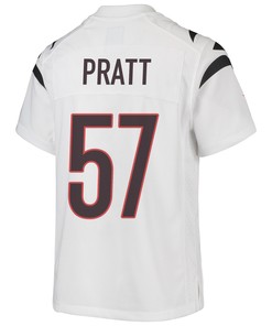 Germaine Pratt 57 Cincinnati Bengals Super Bowl LVII Champions Youth Game Jersey - White