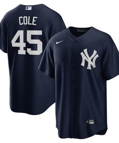 Gerrit Cole 45 New York Yankees Alternate Men Jersey - Navy