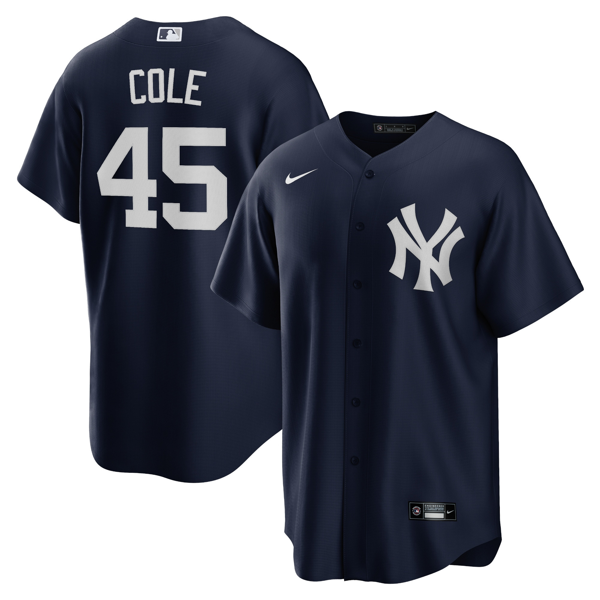 Gerrit Cole New York Yankees Alternate Replica Player Name Jersey Navy Mlb
