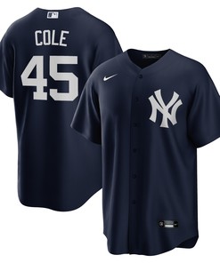 Gerrit Cole New York Yankees Alternate Replica Player Name Jersey Navy Mlb