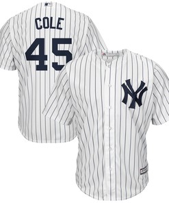 Gerrit Cole New York Yankees Big & Tall Replica Player Jersey - White/navy Mlb