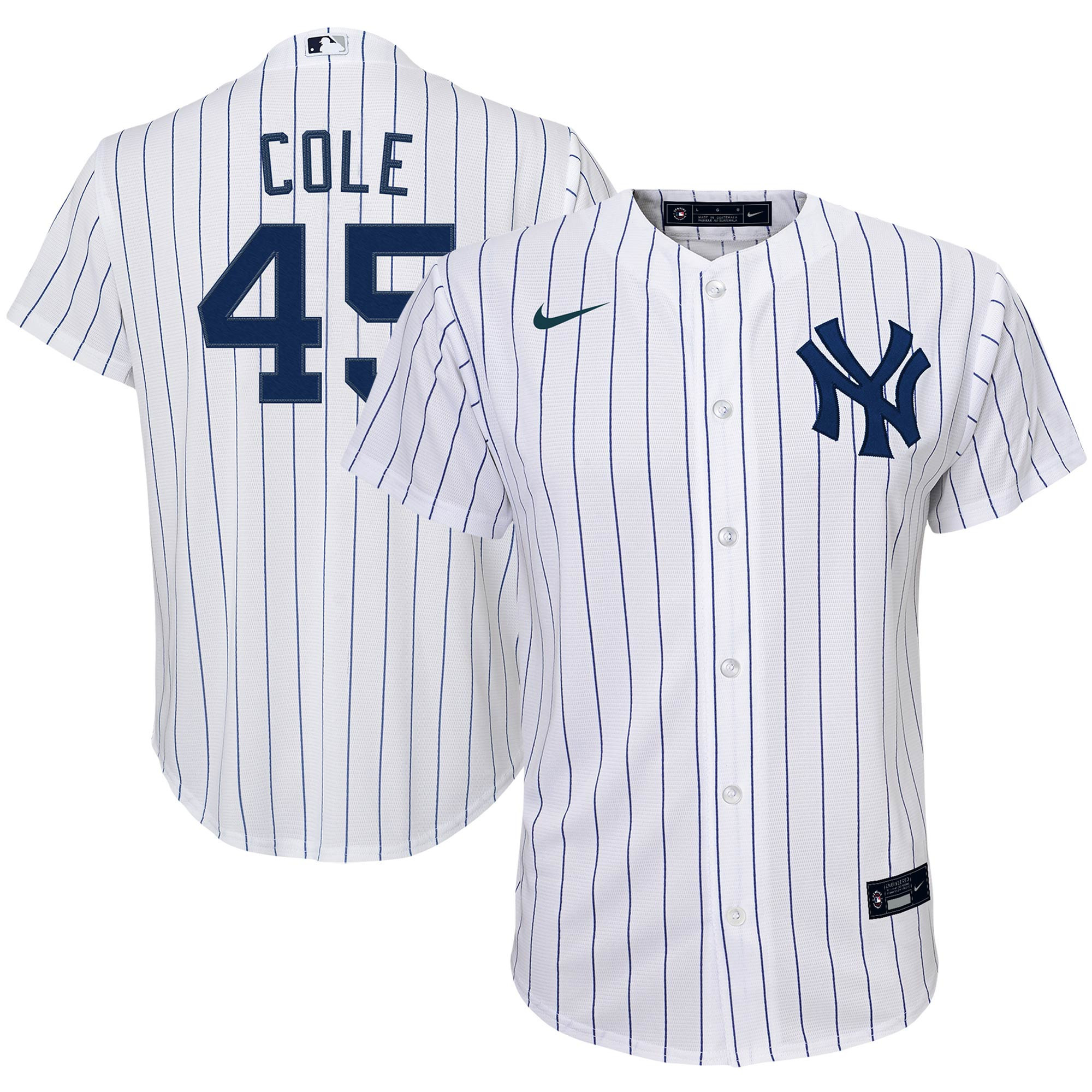 Gerrit Cole New York Yankees Home Replica Player Jersey - White Mlb