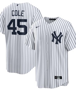 Gerrit Cole New York Yankees Home Replica Player Name Jersey White Mlb