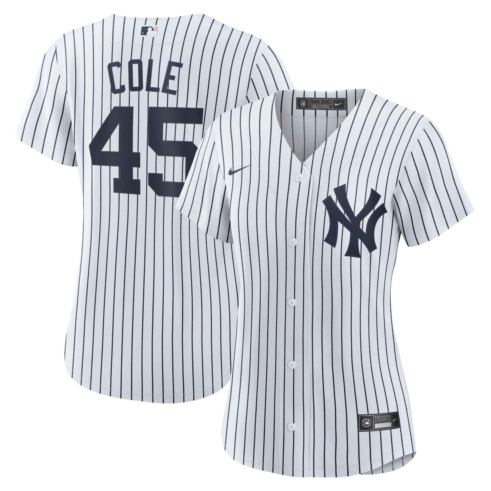 Gerrit Cole New York Yankees Womens Home Replica Player Jersey White Mlb