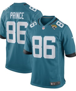 Gerrit Prince Jacksonville Jaguars Team Game Player Jersey - Teal