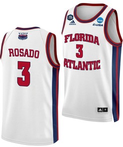Giancarlo Rosado 3 FAU Owls 2023 Final Four Basketball Men Jersey- White