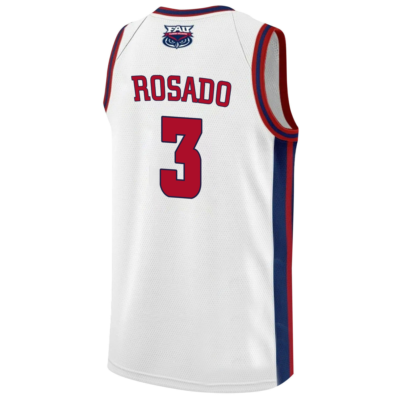 Giancarlo Rosado 3 FAU Owls 2023 Final Four Basketball Men Jersey- White