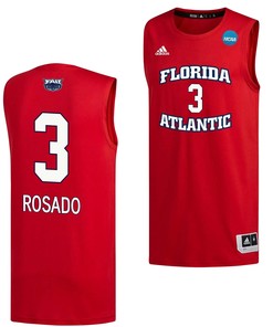 Giancarlo Rosado 3 FAU Owls 2023 March Madness Basketball Men Jersey- Red