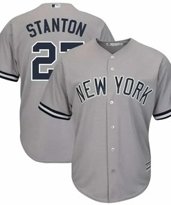 Giancarlo Stanton New York Yankees Big And Tall Alternate Cool Base Player Jersey - Gray