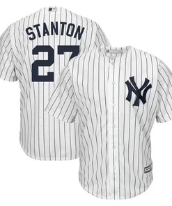 Giancarlo Stanton New York Yankees Home Big And Tall Cool Base Player Jersey - White Navy