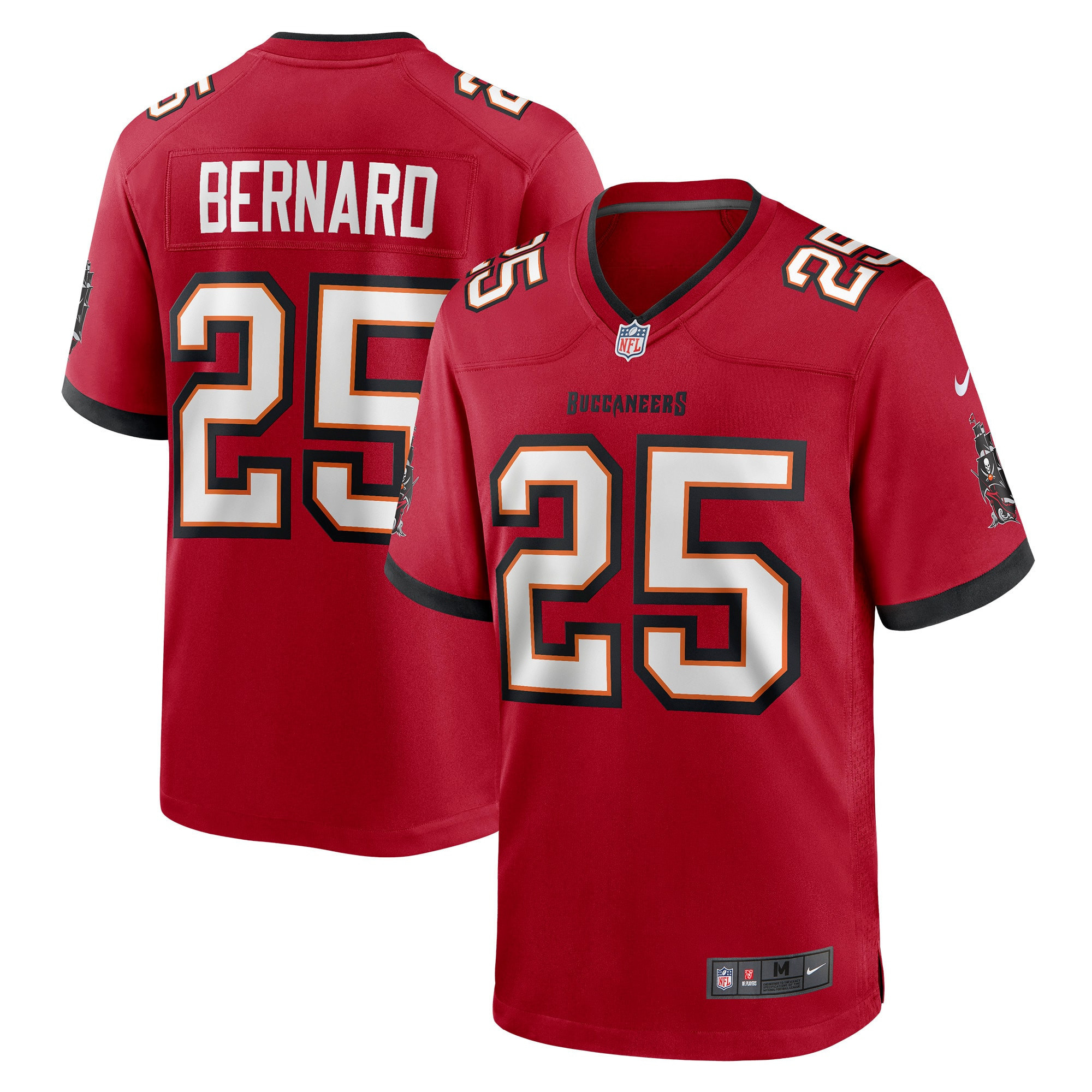 Giovani Bernard Tampa Bay Buccaneers Game Jersey - Red Nfl