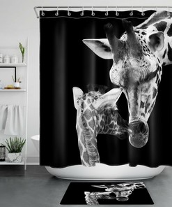Girl and Horse Inspirational Quote Shower Curtain - Motivational Bathroom Decor