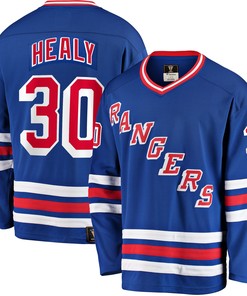 Glenn Healy New York Rangers Fanatics Branded Premier Breakaway Retired Player Jersey - Blue Nhl
