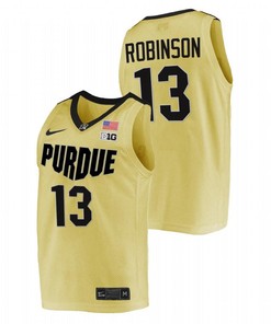 Glenn Robinson 13 Gold Purdue Boilermakers Alumni College Basketball Jersey
