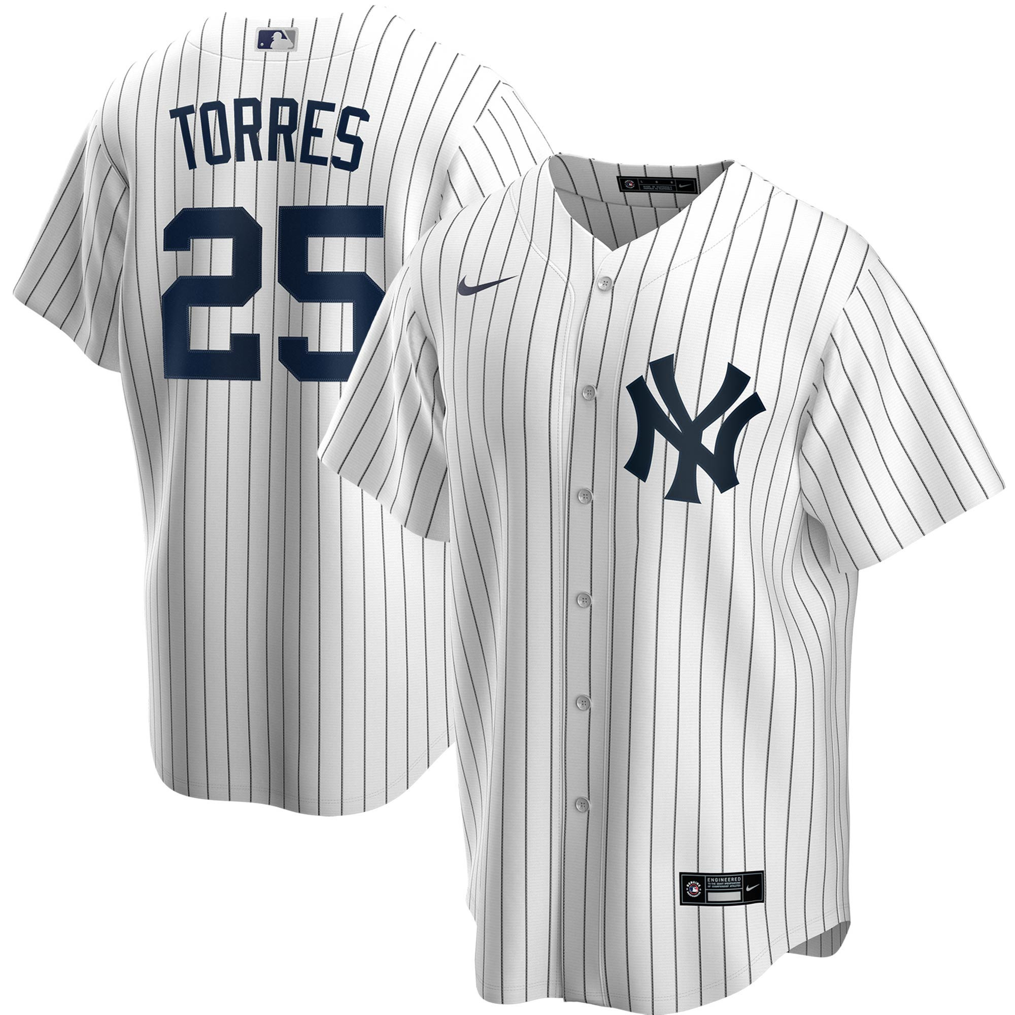 Gleyber Torres New York Yankees Home Replica Player Name Jersey White Mlb