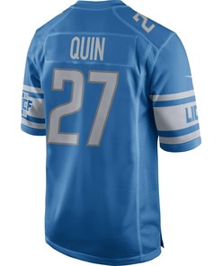 Glover Quin Detroit Lions Nfl Draft Game Jersey - Blue