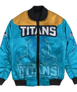 Gold Coast Titans Bomber Jacket Drinking style - NRL