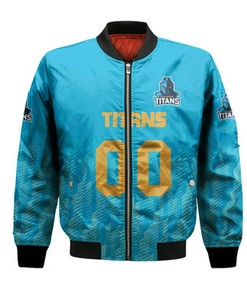 Gold Coast Titans Bomber Jacket Logo Sport Ombre  - NRL