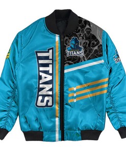 Gold Coast Titans Bomber Jacket Personalized Rugby For Fan- NRL