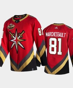 Golden Knights Jonathan Marchessault 2022 All-star Reverse Retro Red Jersey, Men Jersey