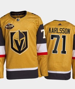 Golden Knights William Karlsson 2022 All-star Gold Primegreen Jersey, Men Jersey