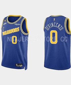 Golden State Warriors 0 Donte DiVincenzo 2022-23 Classic Edition Royal Men Jersey