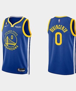Golden State Warriors 0 Donte DiVincenzo 2022-23 Icon Edition Royal Men Jersey