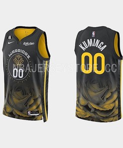 Golden State Warriors 00 Custom 2022-23 City Edition Black Men Jersey
