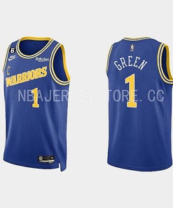 Golden State Warriors 1 JaMychal Green 2022-23 Classic Edition Royal Men Jersey