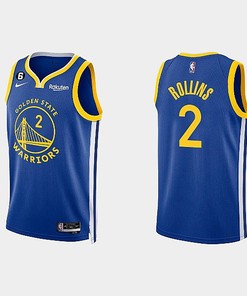 Golden State Warriors 2 Ryan Rollins 2022-23 Icon Edition Royal Men Jersey