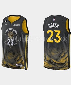 Golden State Warriors 23 Draymond Green 2022-23 City Edition Black Men Jersey