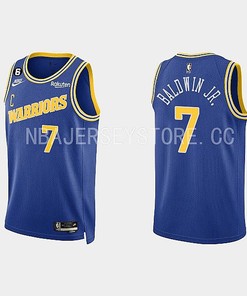Golden State Warriors 7 Patrick Baldwin Jr. 2022-23 Classic Edition Royal Men Jersey