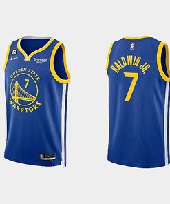 Golden State Warriors 7 Patrick Baldwin Jr. 2022-23 Icon Edition Royal Men Jersey