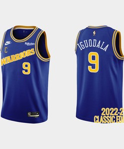 Golden State Warriors Andre Iguodala 9 2022-23 Classic Edition Royal Men Jersey
