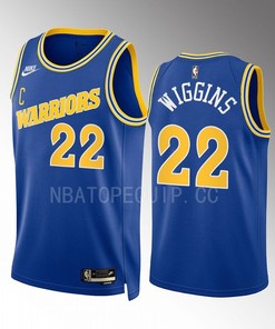 Golden State Warriors Andrew Wiggins 22 2022-23 Classic Edition Blue Men Jersey Swingman