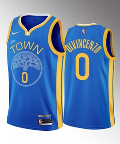 Golden State Warriors Donte DiVincenzo 0 2022-23 Earned Edition Royal Jersey