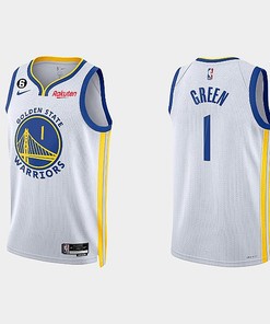 Golden State Warriors JaMychal Green 1 2022-23 Association Edition White Men Jersey Swingman