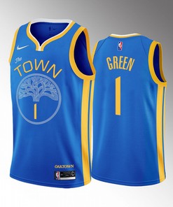Golden State Warriors JaMychal Green 1 2022-23 Earned Edition Blue Jersey