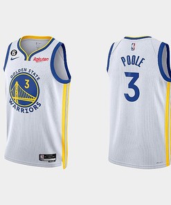 Golden State Warriors Jordan Poole 3 2022-23 Association Edition White Men Jersey Swingman