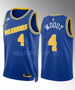 Golden State Warriors Moses Moody 4 2022-23 Classic Edition Blue Men Jersey Swingman