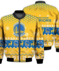 Golden State Warriors Sports Football American Ugly Christmas Sweater Gifts Unisex 3D Bomber Jacket