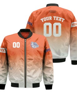 Gonzaga Bulldogs Fadded Bomber Jacket - NCAA
