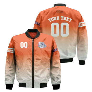 Gonzaga Bulldogs Fadded Bomber Jacket - NCAA