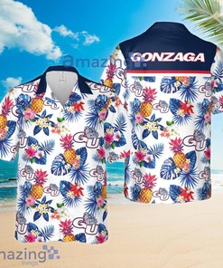 Gonzaga Bulldogs Pineapple Tropical Flower Summer Set Hawaiian Shirts