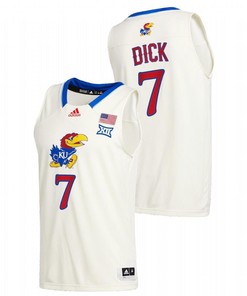 Gradey Dick 7 Kansas Jayhawks Class Of 2022 Men Jersey - Cream