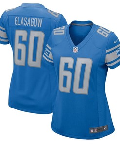 Graham Glasgow 60 Detroit Lions Women Game Jersey - Blue